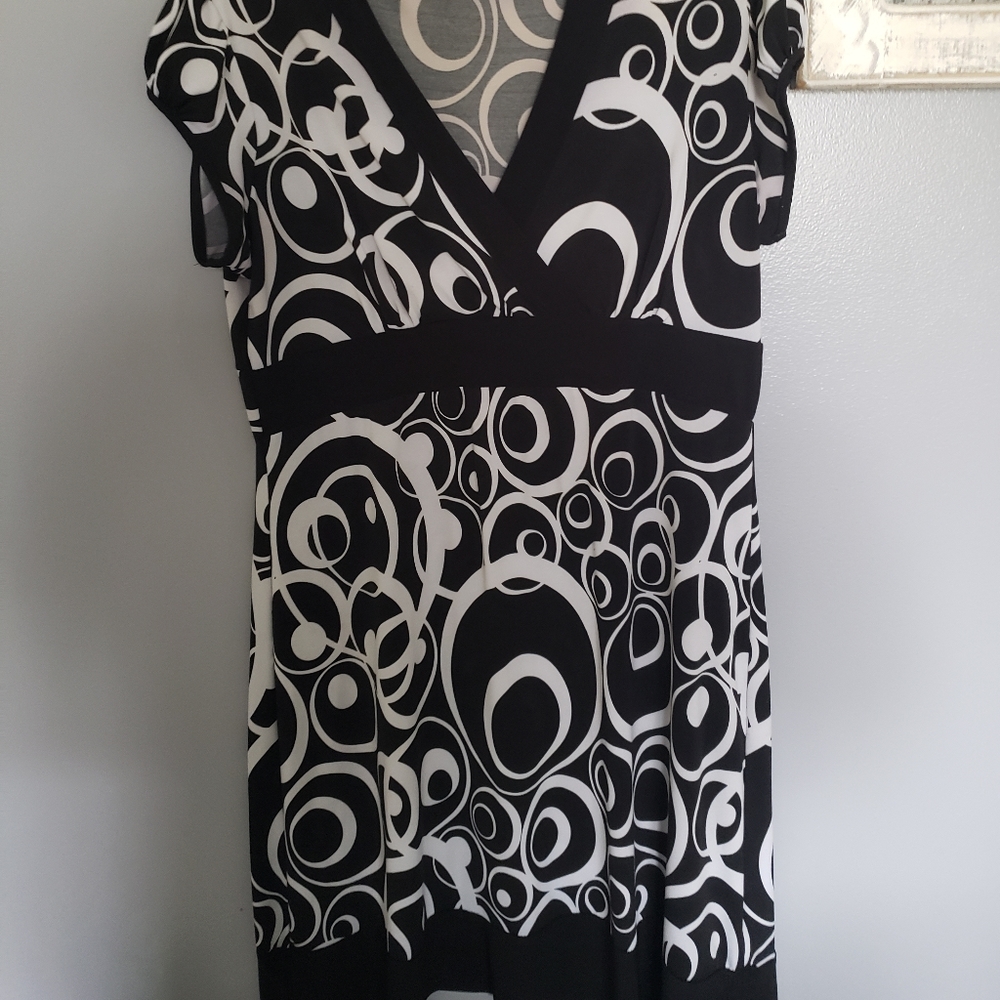 Black  and White Dress